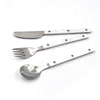 White PVC Handle Cutlery